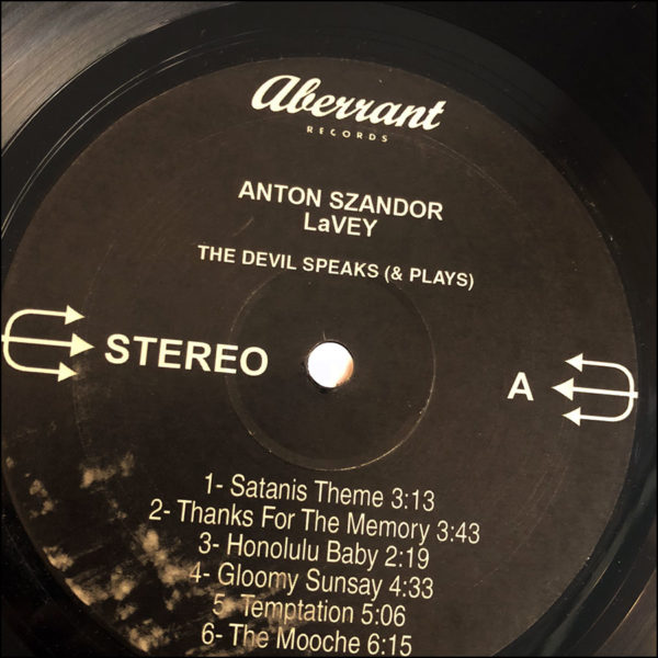 Anton Szandor Lavey: The Devil Speaks (& Plays)