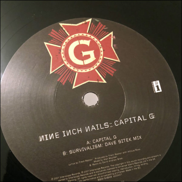 Nine Inch Nails: Capital G (9" Vinyl)