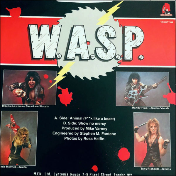 W.A.S.P: Animal (Fuck Like A Beast) (12 Inch White Vinyl)