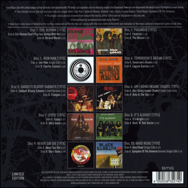 Black Sabbath: Supersonic Years - The Seventies Singles Box Set