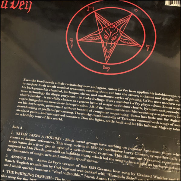 Anton Szandor Lavey: Satan Takes A Holiday