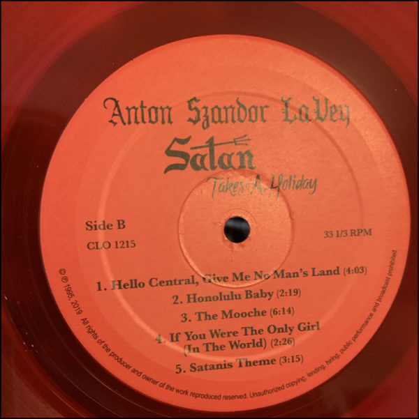 Anton Szandor Lavey: Satan Takes A Holiday