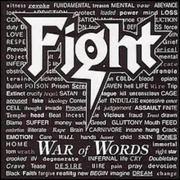 Fight: War Of Words (White With Black Splatter Coloured Vinyl)