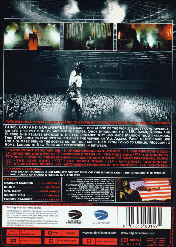 Marilyn Manson: Guns, God & Government World Tour DVD