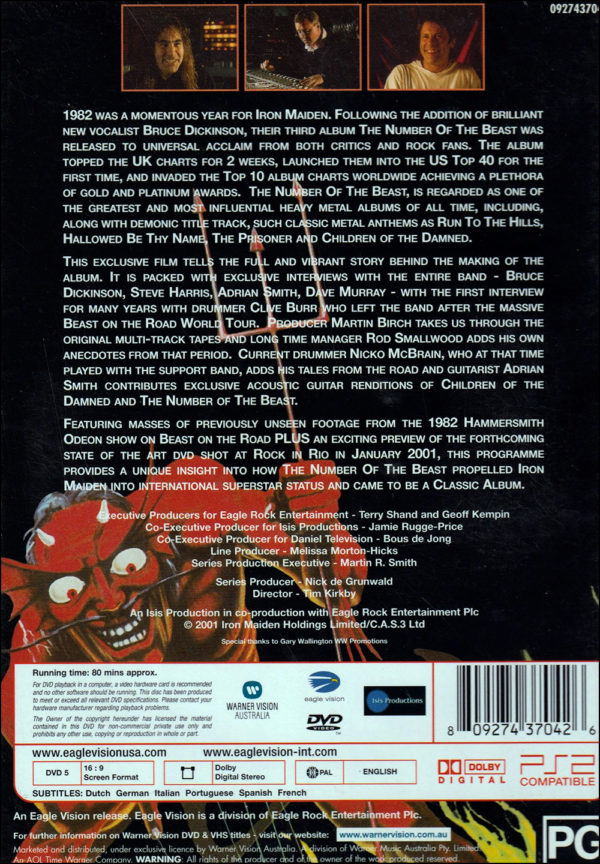 Iron Maiden: The Number Of The Beast Classic Albums DVD