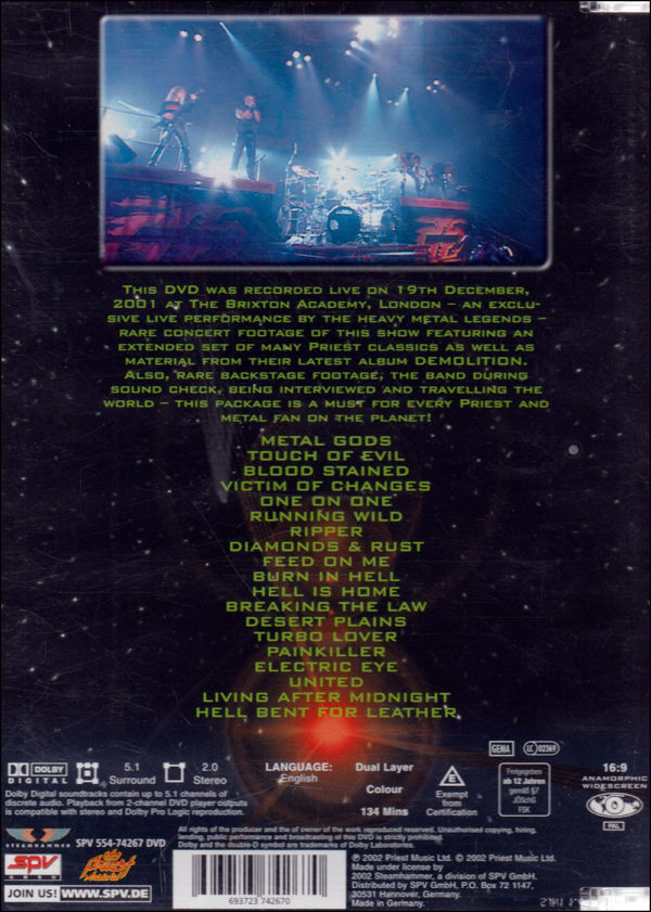 Judas Priest: Live In London DVD