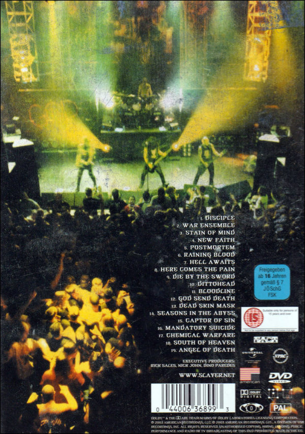 Slayer: War At The Warfield DVD