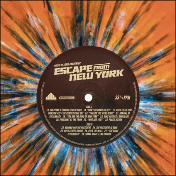 John Carpenter's Escape From New York: Soundtrack (2LP Coloured Vinyl)
