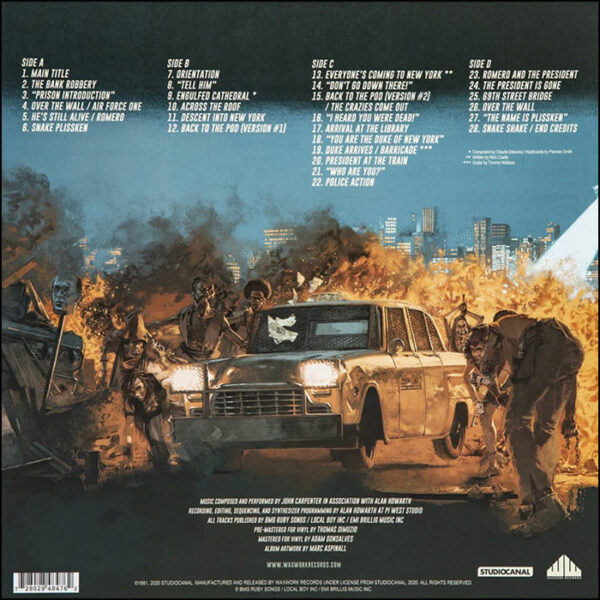 John Carpenter's Escape From New York: Soundtrack (2LP Coloured Vinyl)