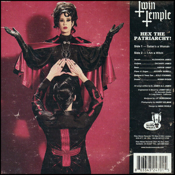 Twin Temple: Satan's A Woman (Red Sparkle Vinyl) (Signed)