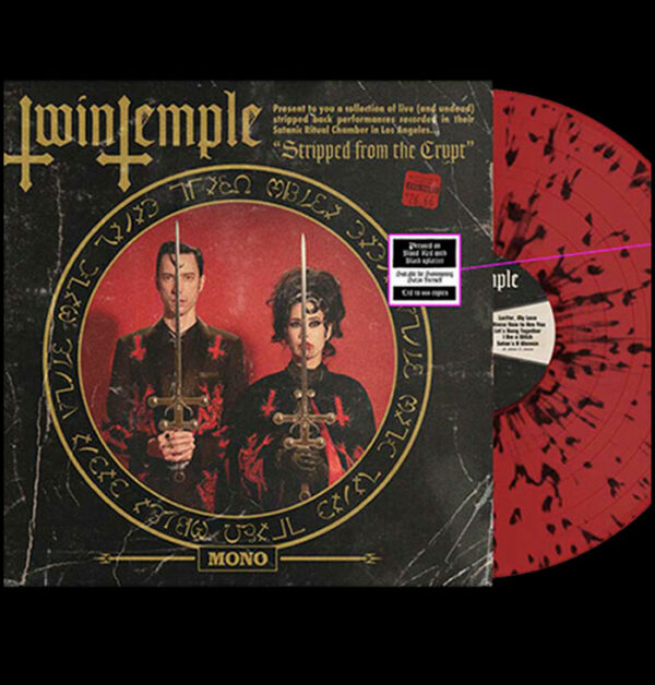 Twin Temple: Stripped From The Crypt (Red Blood/Black Mass Splatter) (Signed!)