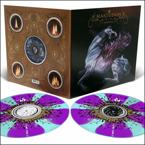 Mastodon: Remission (2LP Electric Blue w/Grimace Purple Pinwheels Splatter)