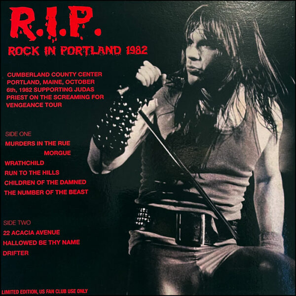 Iron Maiden: RIP Rock In Portland 1982 (Picture Disc)