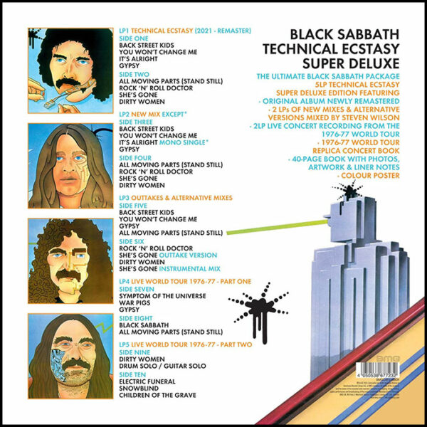 Black Sabbath: Technical Ecstasy Super Deluxe (5 LP Set)