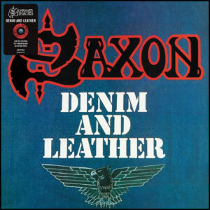 Saxon: Denim & Leather (Red/Black Splatter)