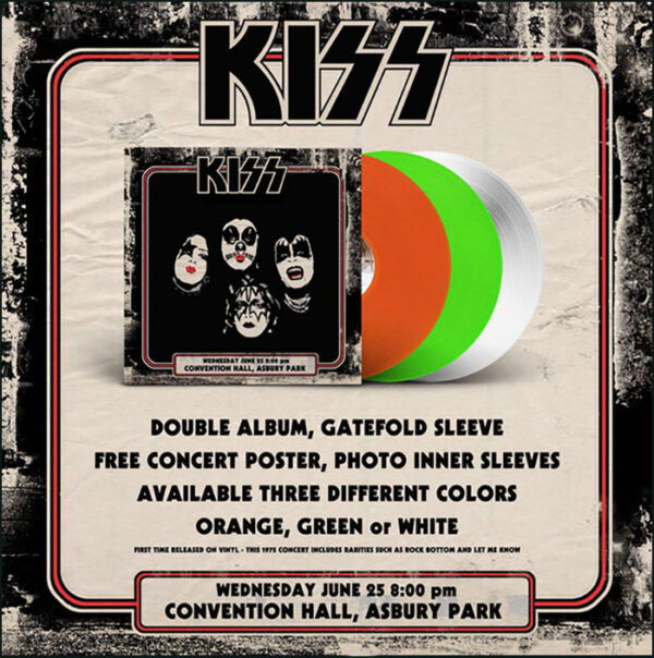 KISS: Asbury Park, 1975 (2LP Coloured Vinyl) (Copy)