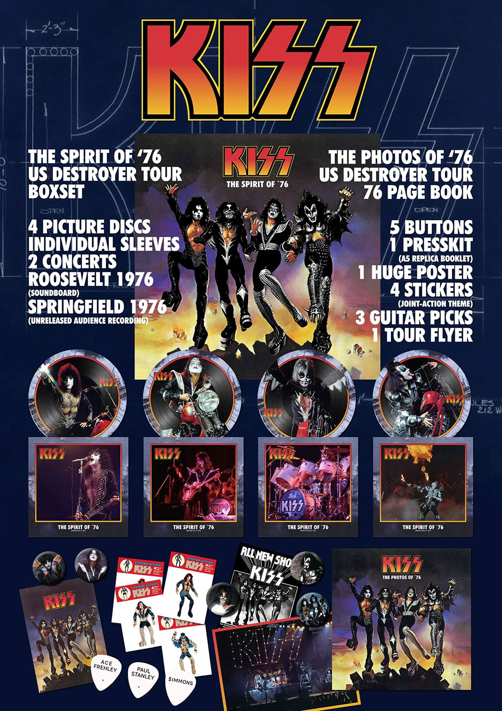 kiss destroyer tour setlist