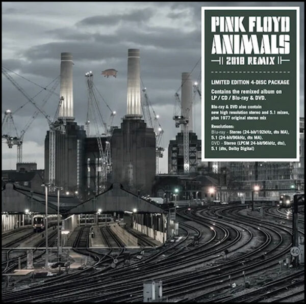 Pink Floyd: Animals (2018 Remix) LP, CD, DVD Audio Disc & Blu-Ray Box Set