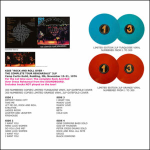 KISS: Rock And Roll Over - The Complete Tour Rehearsals (2LP Coloured Vinyl)