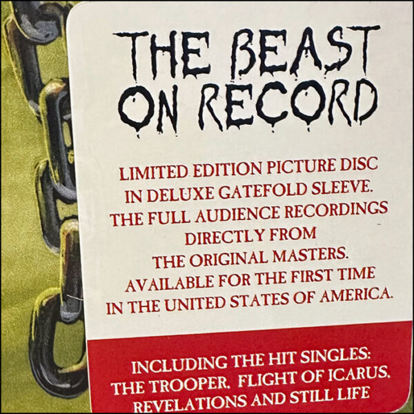 Iron Maiden: The Beast On The Road UK Tour (2LP Coloured Vinyl Or Picture Disc)
