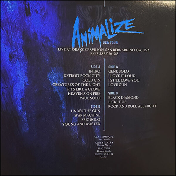 KISS: Animalize USA Tour (2LP Coloured Vinyl)
