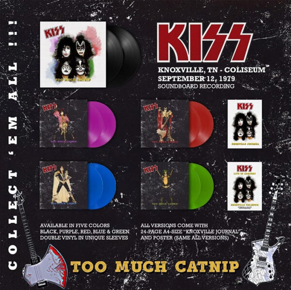 KISS: Too Much Catnip - Knoxville, TN 1979 (2LP Coloured Vinyl)