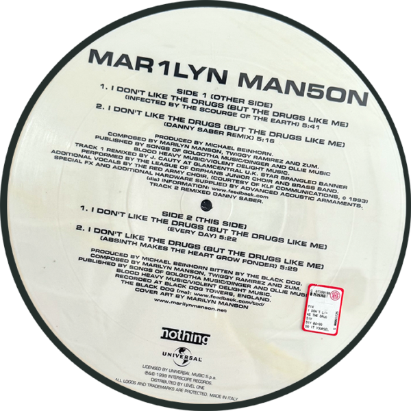Marilyn Manson: I Don't Like The Drugs (10" Picture Disc)