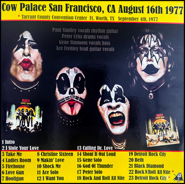 KISS: Cow Palace Love Gunners (2LP Yellow Vinyl)
