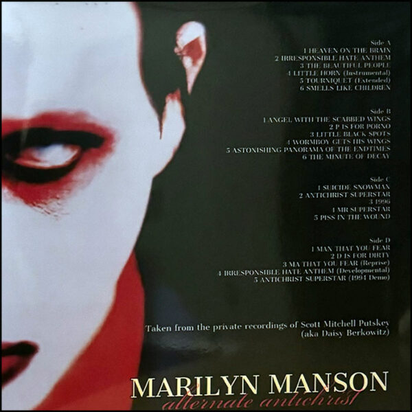 Marilyn Manson: Alternate Antichrist (2LP Red Coloured Vinyl)
