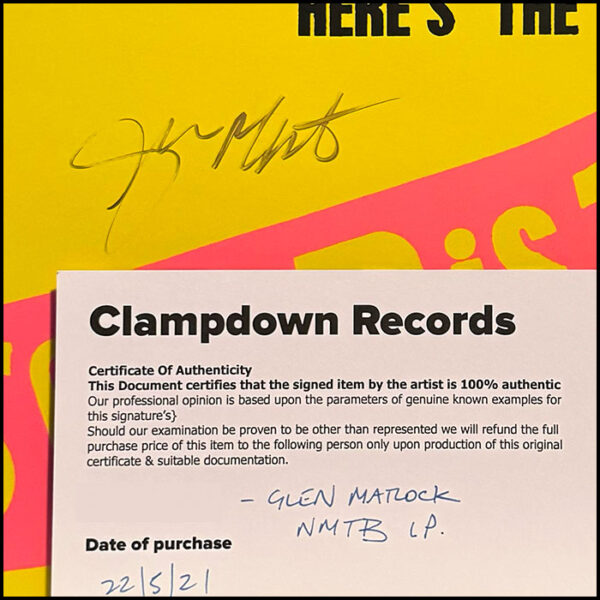 Sex Pistols: Never Mind The Bollocks (Signed Glen Matlock)