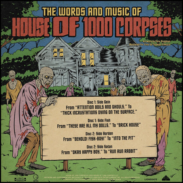Words & Music Of House Of 1,000 Corpses: A Film By Rob Zombie (Limited Edition Coloured Vinyl)