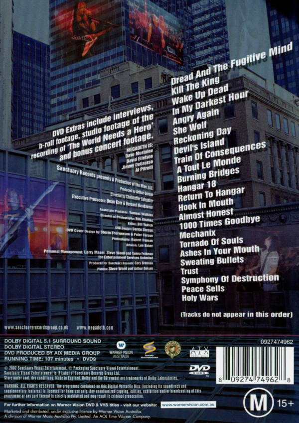 Megadeth: Rude Awakening DVD