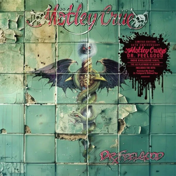 MÖTLEY CRÜE:  Dr. Feelgood (Indie Retail Exclusive Ghostly Ruby & Clear Vinyl)
