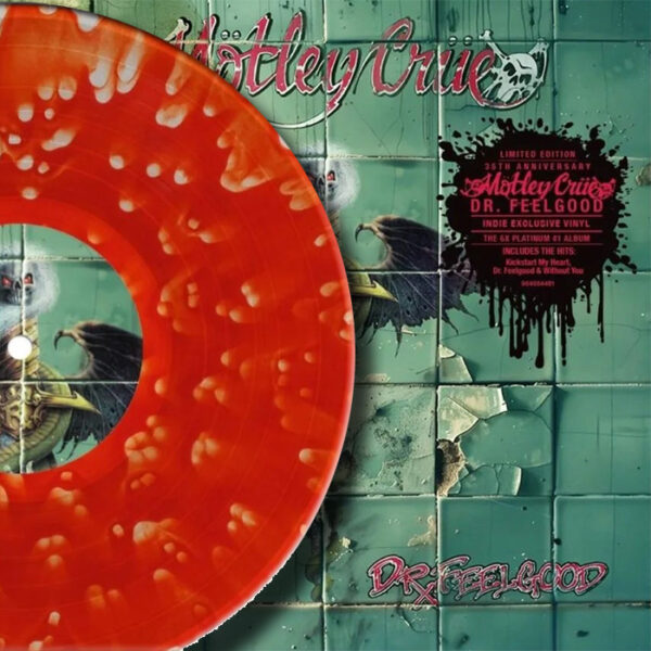 MÖTLEY CRÜE:  Dr. Feelgood (Indie Retail Exclusive Ghostly Ruby & Clear Vinyl)