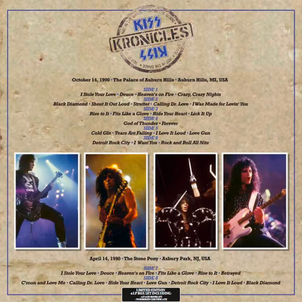 KISS: The Hot In The Shade Kronicles Box Set (Yellow or Blue Vinyl 4LP)