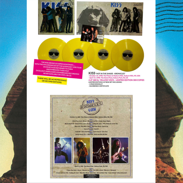 KISS: The Hot In The Shade Kronicles Box Set (Yellow or Blue Vinyl 4LP)