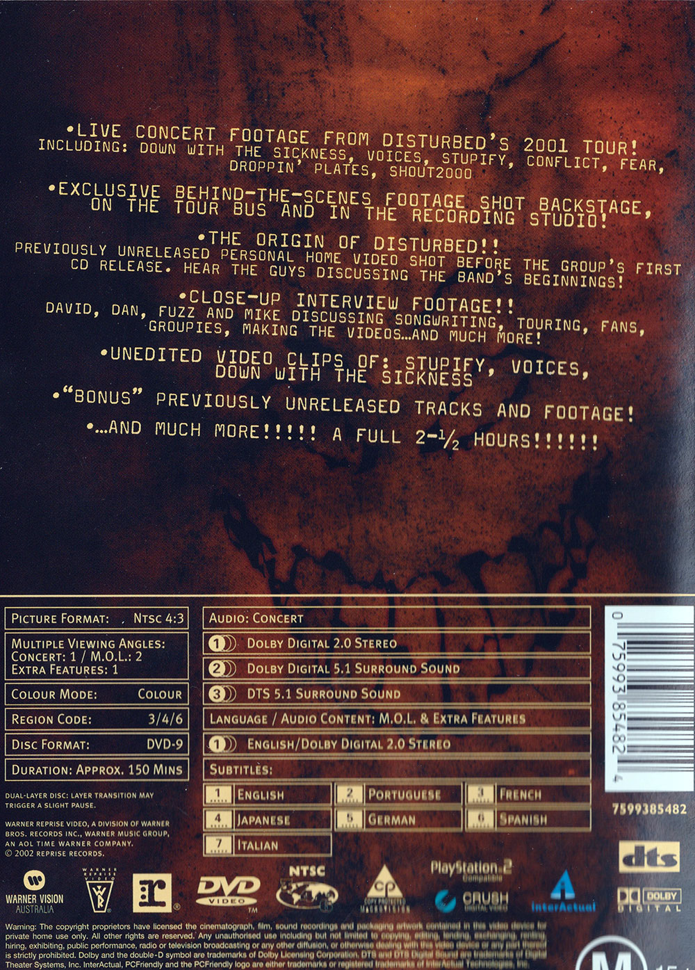 Disturbed Meaning Of Life (DVD)