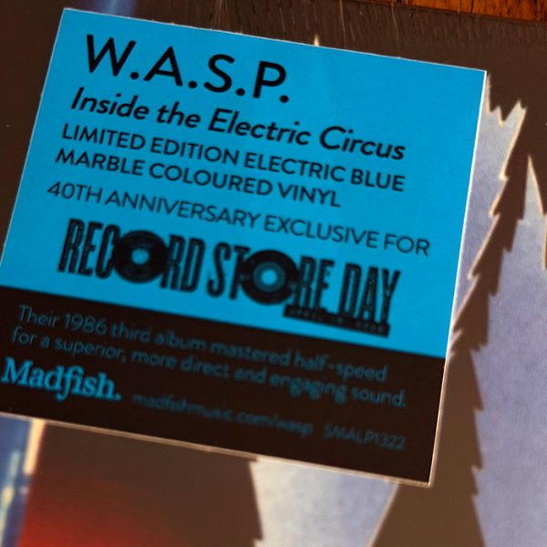 W.A.S.P. : Inside The Electric Circus (Blue/White Marble) | Rue