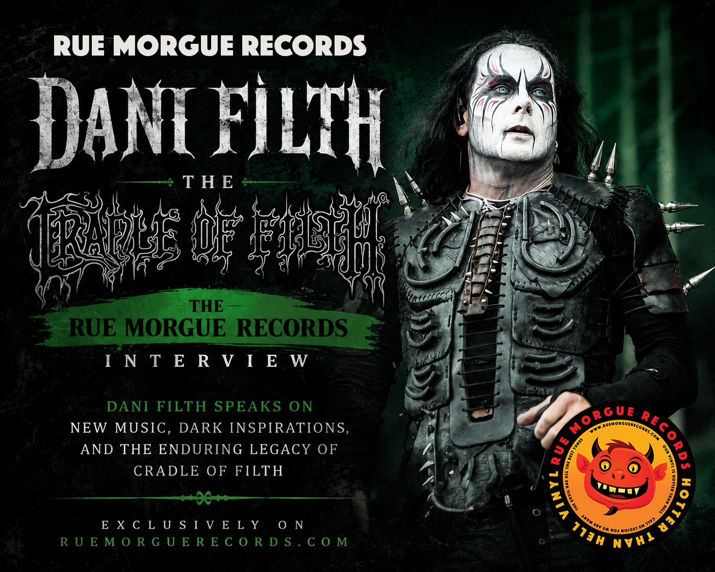 Dani Filth The Rue Morgue Records Interview